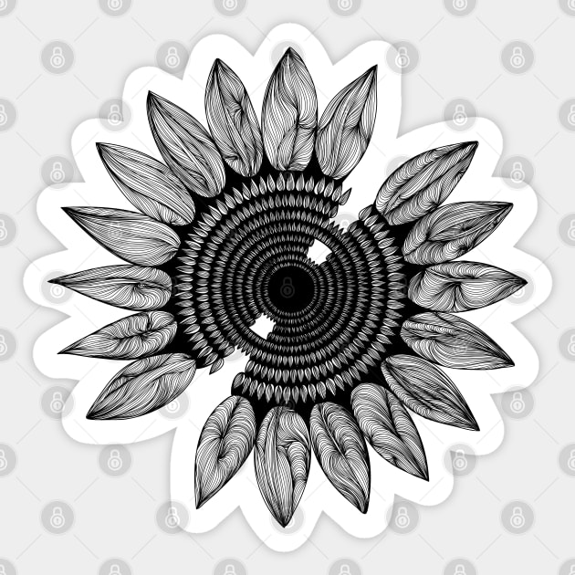 Mechanical flower Sticker by ckai